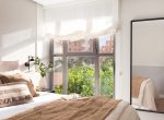 dormitorio principal, con espejo